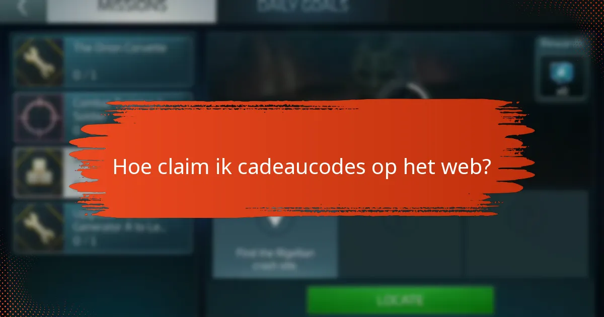 Hoe claim ik cadeaucodes op mobiel?