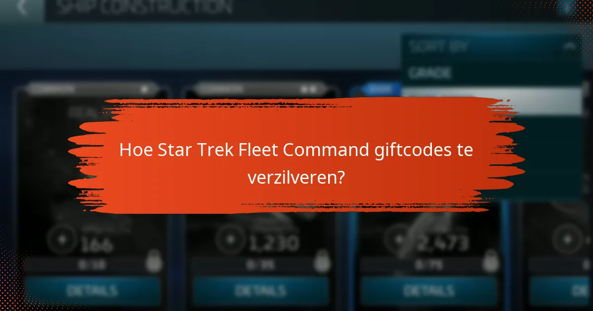 Hoe Star Trek Fleet Command giftcodes te verzilveren?